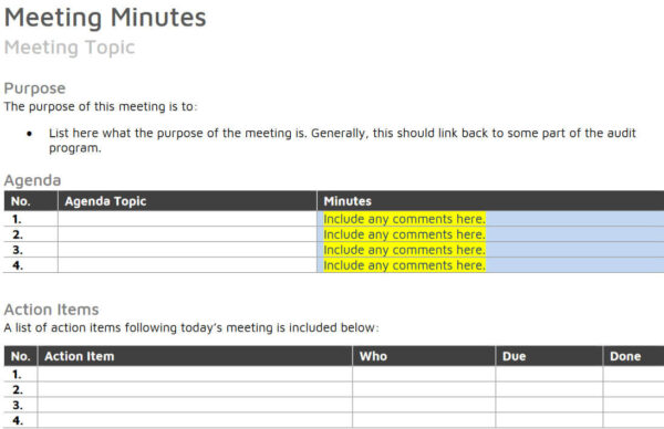 C2 - Meeting Minutes